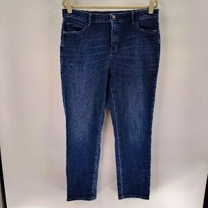 Simply Vera Vera Wang Denim Jeans Straight Leg Size 14 Minimal Distressing